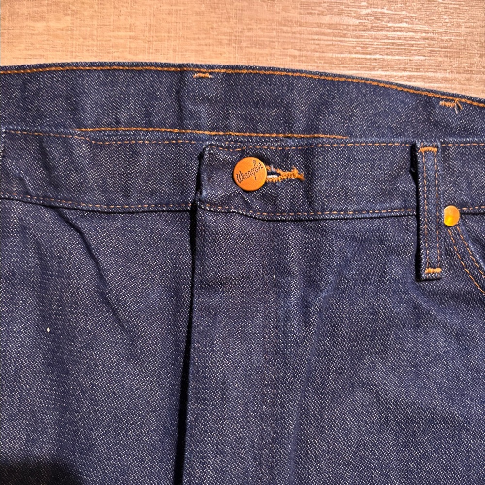 Wrangler 13MWZ Cowboy Cut Original Fit Men's Jeans Rigid Indigo Denim | 37X36 | - Picture 5 of 10